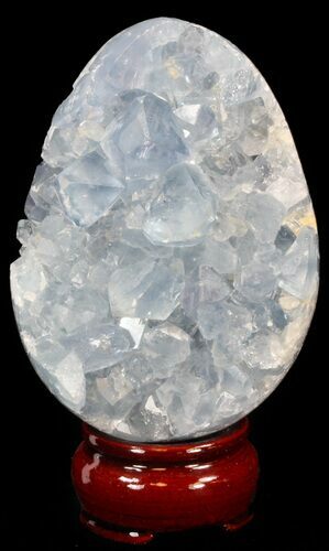 Crystal Filled Celestine (Celestite) Egg - Madagascar #41677
